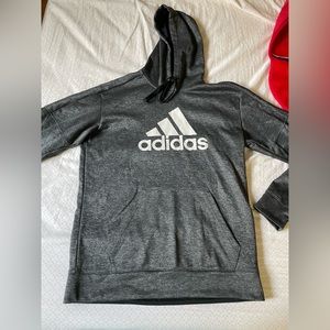 Adidas men’s dark grey hoodie size medium SKU 41